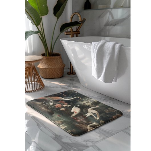 kranen en paleizen in de tropen badmat