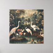  kranen en paleizen in de tropen canvas afdruk (Voorkant)