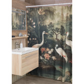 kranen en paleizen in de tropen douchegordijn