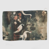  kranen en paleizen in de tropen golfhanddoek (Horizontaal)