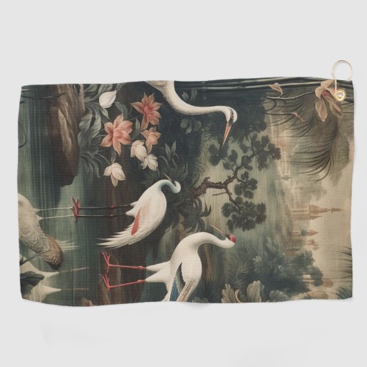  kranen en paleizen in de tropen golfhanddoek (Horizontaal)