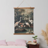  kranen en paleizen in de tropen hangend wandkleed (Slaapkamer)