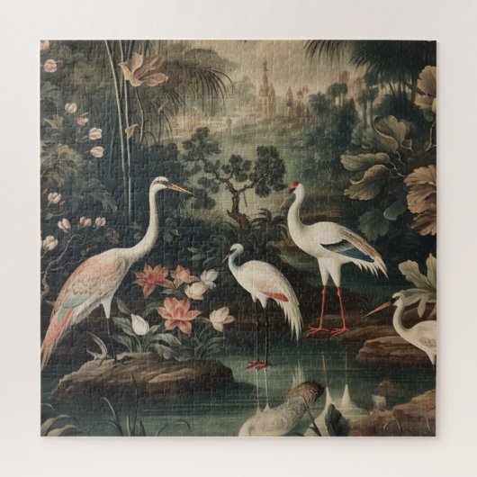  kranen en paleizen in de tropen legpuzzel (Verticaal)