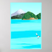 Kranen en Zee Poster (Voorkant)