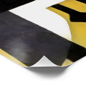 kranen in Abstracte geometrische tekenstijl op gee Perfect Poster (Hoek)