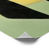 kranen in Abstracte geometrische tekenstijl op gee Poster (Hoek)