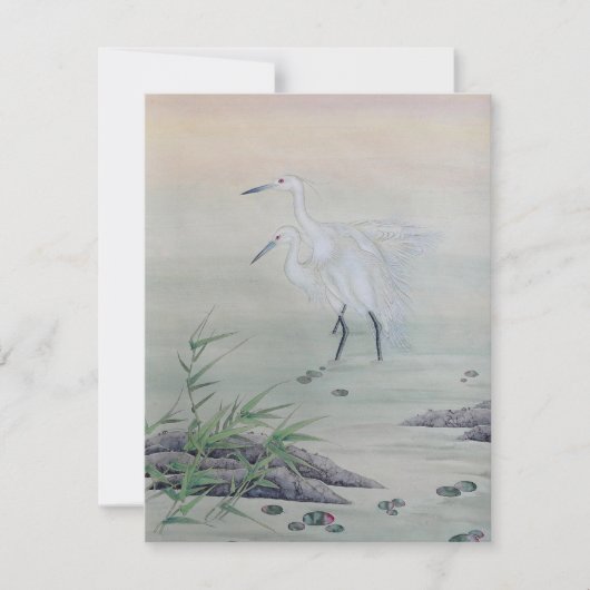 Kranen in de Chinese rivier (Voorkant)