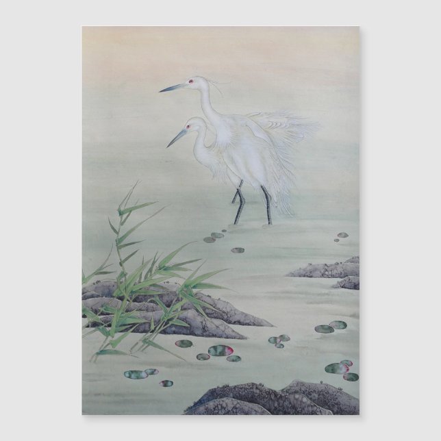 Kranen in de Chinese rivier (Voorkant)