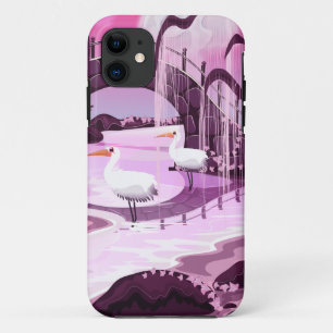 Kranen in de Koreaanse tuin Case-Mate iPhone Case