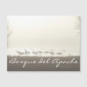 Kranen in de mist Bosque del Apache (Voorkant)