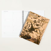 Kranen,  Japanse kunst, vogelbloeiende boom Planner (Display)