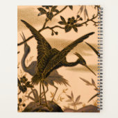 Kranen,  Japanse kunst, vogelbloeiende boom Planner (Achterkant)