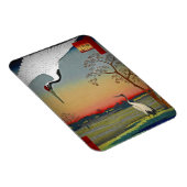 Kranen met blauw water en Cherry-boom Magneet (Rechterzijde)