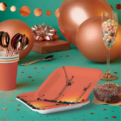 Kranen op een gebouw papieren bordje