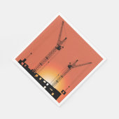 Kranen op een gebouw servet (Hoek)