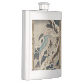 Kranen op een met sneeuw beklede Pine Hokusai Flacon (Rechts)