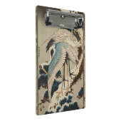 Kranen op een met sneeuw beklede Pine Hokusai Mini Klembord (Schuin)