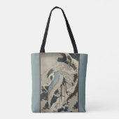 Kranen op met sneeuw bedekte pijnbomen tote bag (Achterkant)