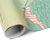 Kranen over bergen  Japans patroonpatroon Cadeaupapier (Rol Hoek)