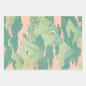 Kranen over bergen  Japans patroonpatroon Inpakpapier Vel (Voorkant 2)