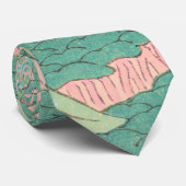 Kranen over bergen  Japans patroonpatroon Stropdas (Opgerold)