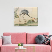 Kranen, pijnbomen en bamboe canvas afdruk (Insitu (Woonkamer))
