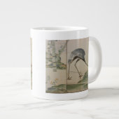Kranen, pijnbomen en bamboe grote koffiekop (Voorkant rechts)