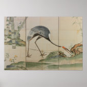 Kranen, pijnbomen en bamboe poster (Voorkant)