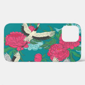 Kranen Pioenrozen: bloemafbeeldingen Case-Mate iPhone Case (Achterkant (horizontaal))