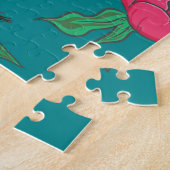 Kranen Pioenrozen: bloemafbeeldingen Legpuzzel (Zijkant)