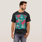 Kranen Pioenrozen: bloemafbeeldingen T-shirt (Voorkant volledig)
