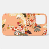 Kranen, sakura, kleurrijk, bloemig, cantaloupe. Case-Mate iPhone case (Achterkant (horizontaal))