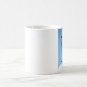 Kranen staan in de hemel koffiemok (Center)