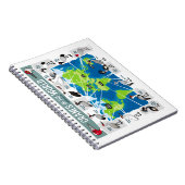 Kranen van de wereld notitieboek (Rechterzijde)