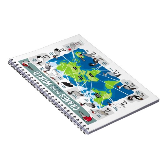 Kranen van de wereld notitieboek (Rechterzijde)