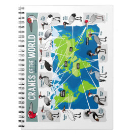 Kranen van de wereld notitieboek