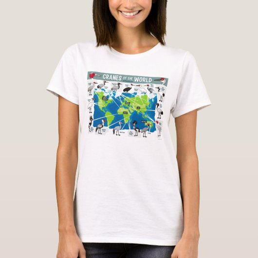 Kranen van de wereld t-shirt (Voorkant)