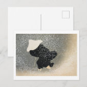 Kranen van Momoyogusa door Kamisaka Sekka Briefkaart (Voorkant / Achterkant)