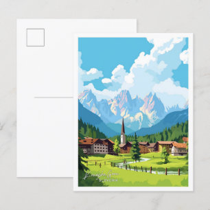 Kranjska Gora Slovenië reizen  illustratie Briefkaart
