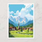 Kranjska Gora Slovenië reizen  illustratie Briefkaart (Voorkant)