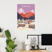 Kranjska Gora Slovenië Skigebied Reisposter Poster (Thuiskantoor)