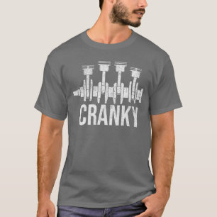 Kranke Auto Motor Krukas Auto's Liefhebber Monteur T-shirt