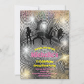 Kranke disco psychedelische verjaardag kaart (Voorkant)