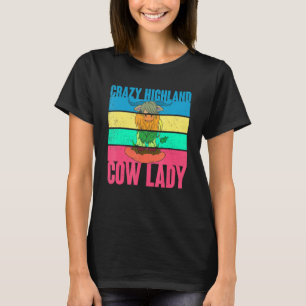 Kranke Hooglandkoe Dame Boer Vrouwen Hooglandkoe T-shirt