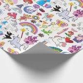 Krankelend Storybook Wrapping Paper Boutique Gift Cadeaupapier (Hoek)