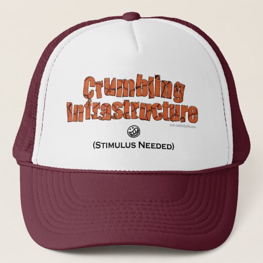 Krankelende infrastructuur... trucker pet (Voorkant)