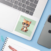 Krankjes en etiketten sticker (Laptop met iPhone)