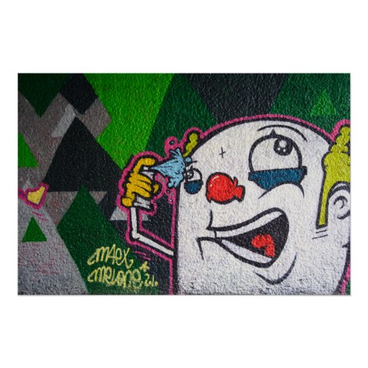 Krankjes met spuit kunnen graffiti poster (Voorkant)