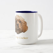 krankspanieten tweekleurige koffiemok (Voorkant rechts)