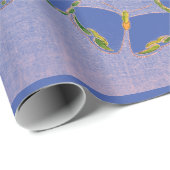 KRANKSTOFBUTTERFLIES IN BLAUW CADEAUPAPIER (Rol Hoek)